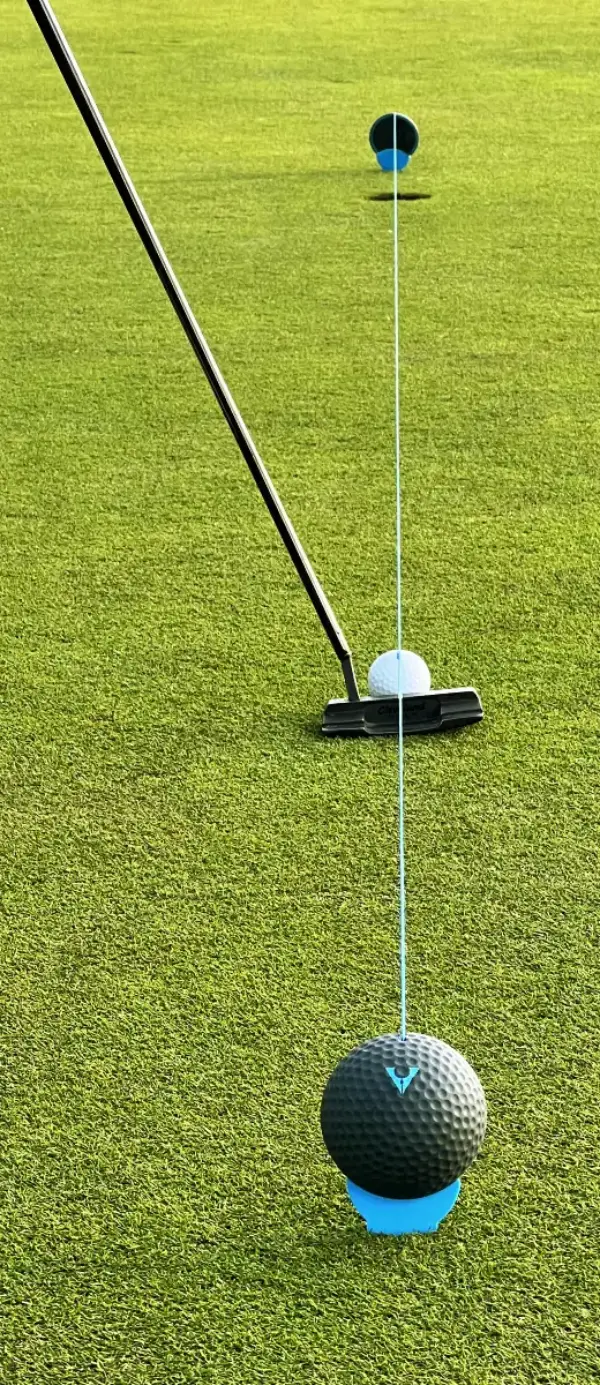 alignment putting line setup on the green