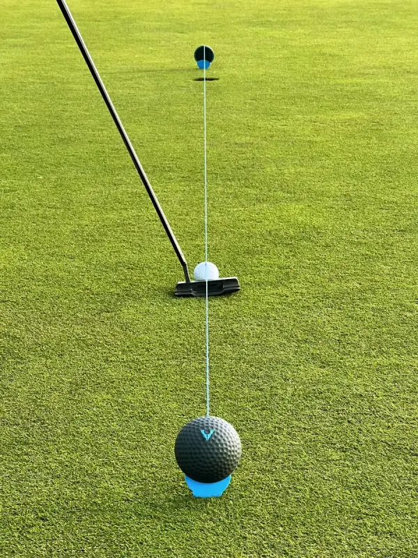 alignment putting line setup on the green